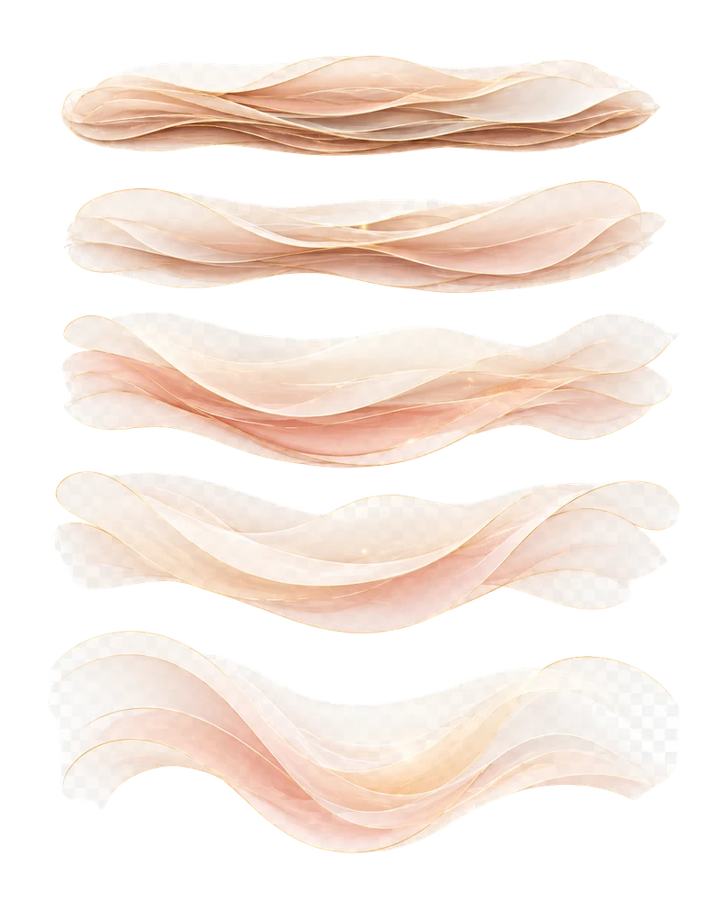 Ilustração das camadas do travamento, da superfície até o padrão mais profundo, no método Vida Flow.